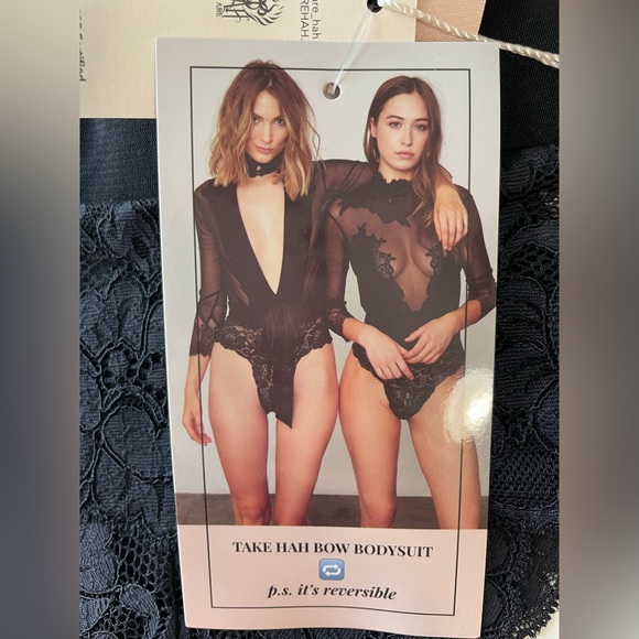 Revolve We Are HAH Reversible black bodysuit - Picture 3 of 7